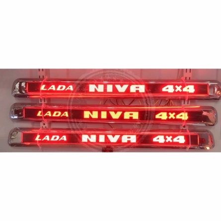 Накладка крышки багажника (Led сабля) NIVA хром корп. фото 1