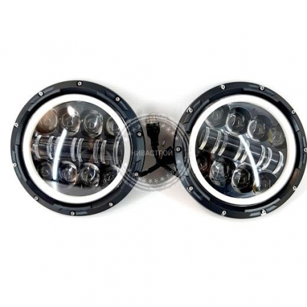 Светодиодные фары с ДХО и диодным кольцом ном. 5 фото 1