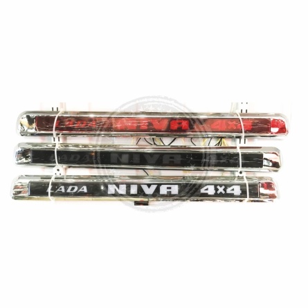 Накладка крышки багажника (Led сабля) NIVA хром корп. фото 2